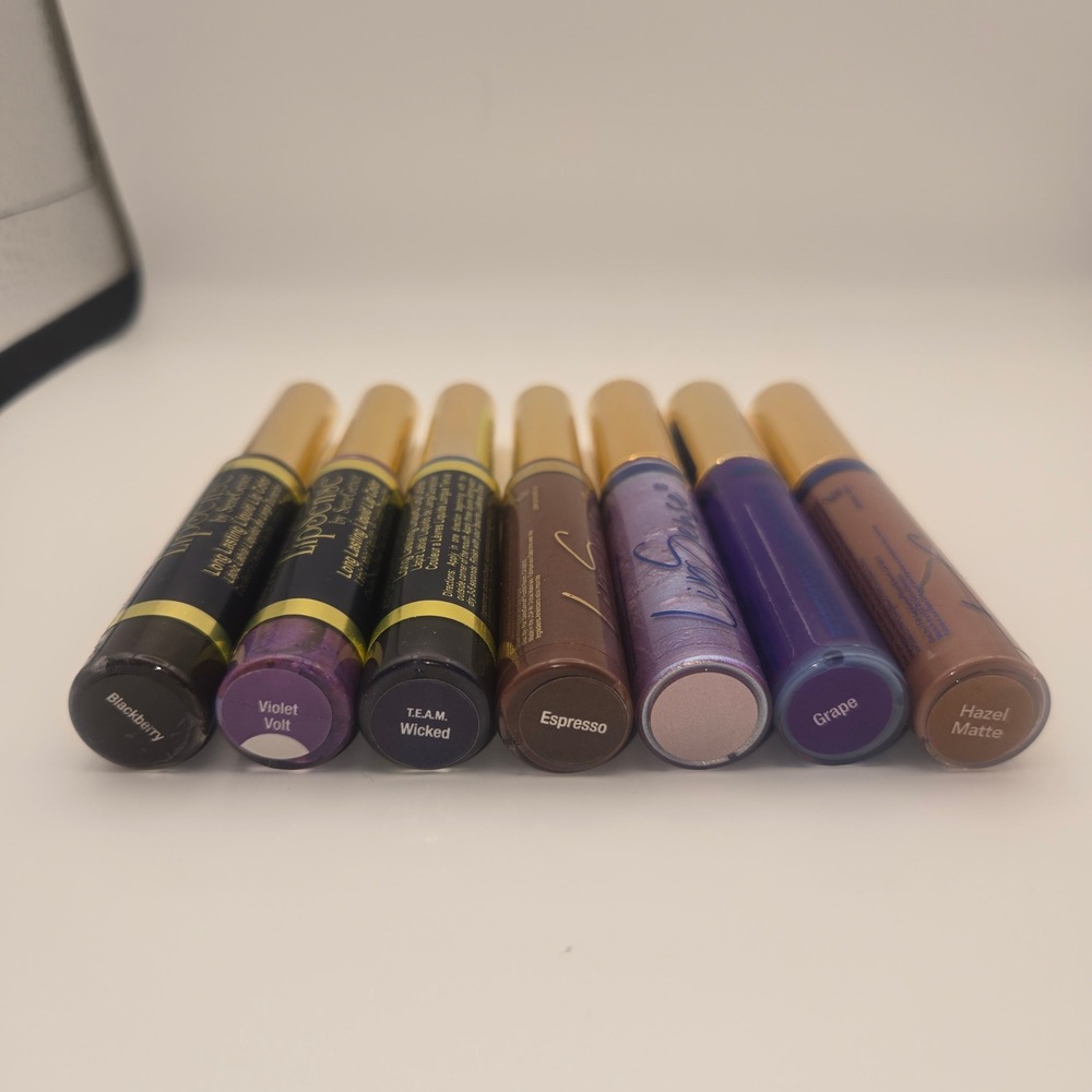 SeneGence LipSense Dark Moody Bundle 7pc Blackberry Violet Volt NEW